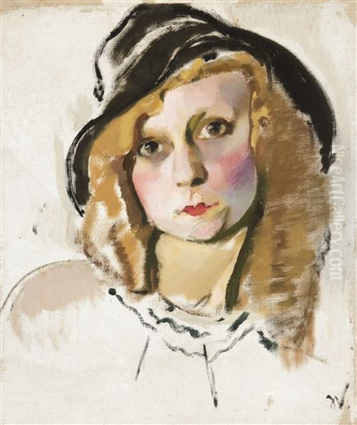 Young Woman With A Hat - view 1