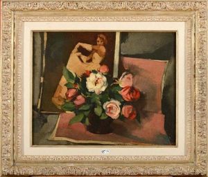 Nature Morte Au Vase De Roses by Jean Van Den Eeckhoudt