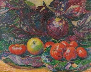 Nature Morte Au Chou Rouge
