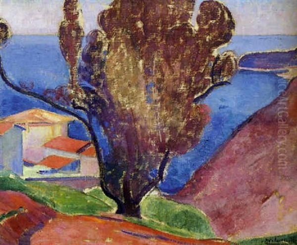 Arbre Devant La Mer A Roquebrune - view 1