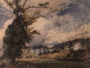 Arbres Sous L'emprise Du Vent by Jean Van Den Eeckhoudt