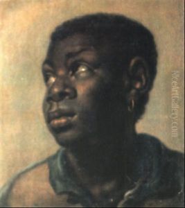 Portrat Eines Negerknaben Mit Goldenem Ohrring by Albert van der Eeckhout