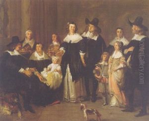 Portrait Of A Family In An Interior by Gerbrand Van Den Eeckhout