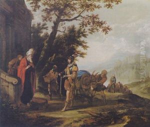 Naaman Offering Gifts To Elisha by Gerbrand Van Den Eeckhout