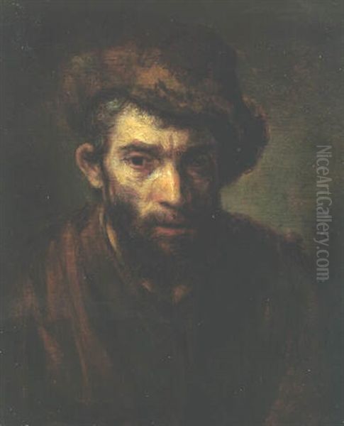 A Man, Bust-length, In A Fur Hat - view 1