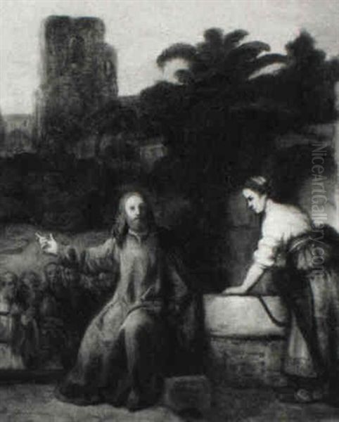 Christ And The Woman Of Samaria by Gerbrand Van Den Eeckhout