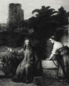 Christ And The Woman Of Samaria by Gerbrand Van Den Eeckhout