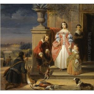 After The Hunt by Jacques Joseph Eeckhout