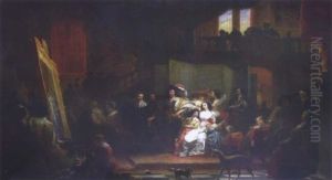 La Visite Du Roi Charles Ier Dans L'atelier De Van Dyck by Jacques Joseph Eeckhout