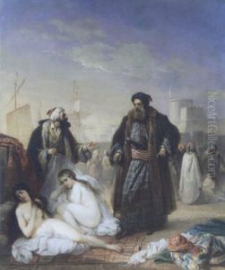 Marchand D'esclaves by Jacques Joseph Eeckhout