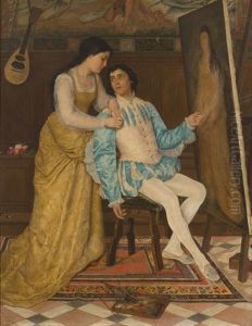Le Peintre Et Son Modele by Nicolas Van Den Eeden