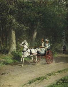 A Morning Ride In The Forest by Otto Eerelman