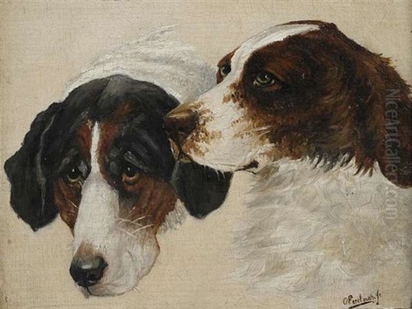 Zwei Jagdhunde (study) - view 1