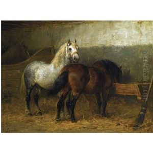 Horses In Stable Horses In Stable