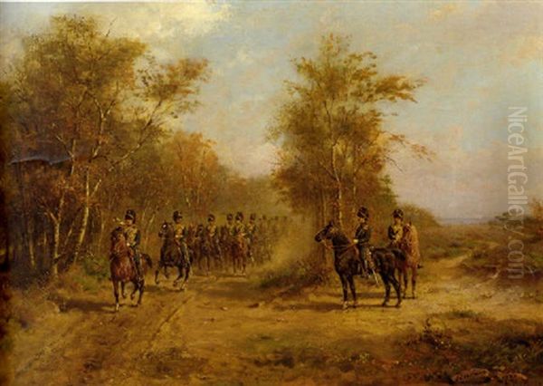 A Parade For The Commander In Chief Of The Royal Netherlands Horse Artillery During A Field Exercise - view 1