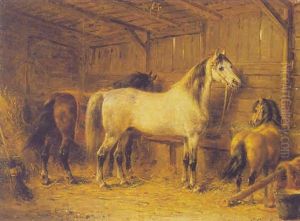 Horses In A Stable Horses In A Stable