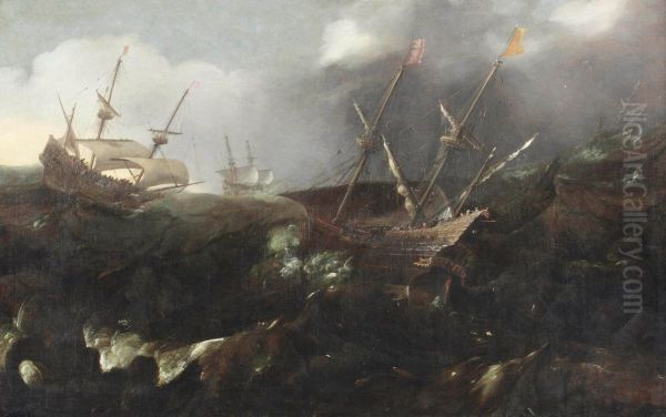 Men-of-war In A Storm - view 1