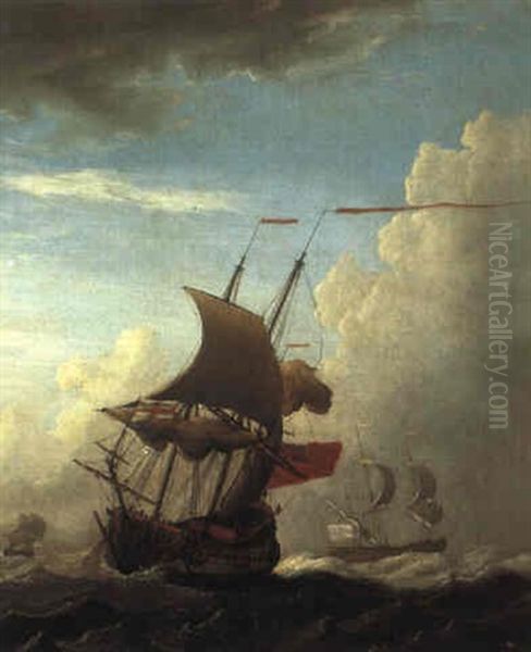 Dutch Shipping In Choppy Seas - view 1