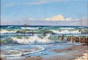 Kustenlandschaft An Der Nordsee by Mogens Ege