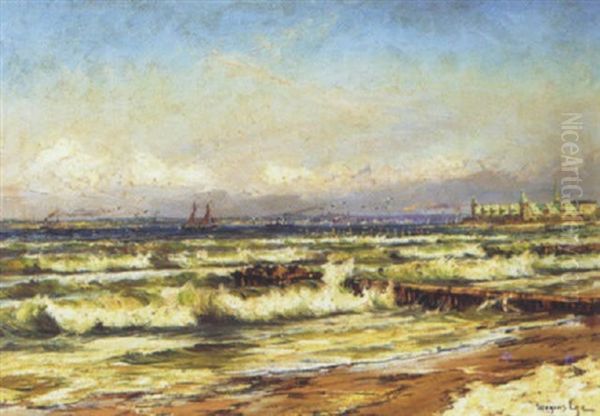Marine Med Skibe Ud For Kronborg - view 1