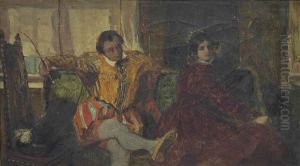 The Wooing Of Katherina (from The Taming Of The Shrew) by Augustus Leopold Egg