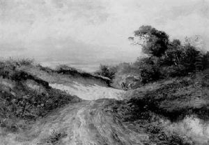 Landschaft Mit Fuhrwerk