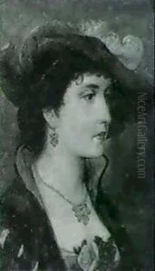 Portraits Of Elegant Ladies by Gustav Eggena