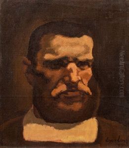 Head Of A Farmer From The Painting "das Leben"