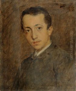 Der Bruder Des Kunstlers, Eduard Egger by Albin Egger-Lienz