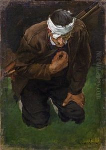 Kniender Bauer, Studie Zum Ave Maria Nach Der Schlacht Am Bergisel
