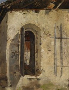 Das Tor (kornkasten Der Tammerburg Bei Lienz) by Albin Egger-Lienz
