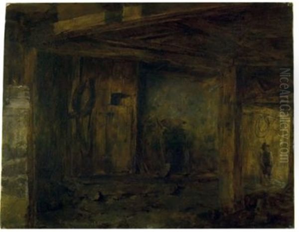 Stallinterieur (study For Der Dorfpfeifer) - view 1