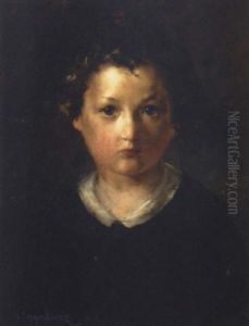 Bildnis Des Jungen Wilhelm Gandler by Albin Egger-Lienz