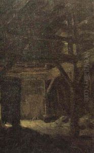 Inneres Einer Tenne by Albin Egger-Lienz