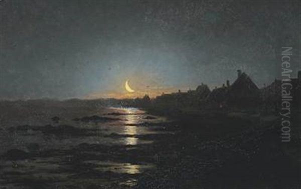 Moon Light Coastal Scenery - view 1
