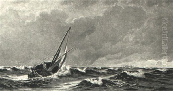 Fishing Boat On Choppy Seas - view 1