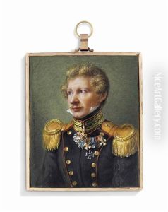 Anton Antonovitch Bistrom (c. 1786-1857), In The Uniform Of Lieutenant Colonel Of The Horse Artillery Of The Imperial Guard, Wearing The Badges And Medals Including The Orders Of St George, St Vladimir, St Anne, The Prussian Order Pour Le Merite, The Red Anton Antonovitch Bistrom (c. 1786-1857), In The Uniform Of Lieutenant Colonel Of The Horse Artillery Of The Imperial Guard, Wearing The Badges And Medals Including The Orders Of St George, St Vladimir, St Anne, The Prussian Order Pour Le Merite, The Red