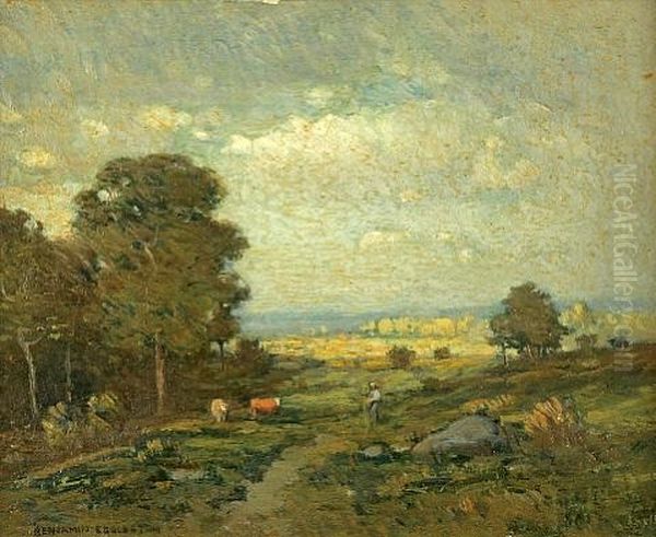 Landscape Of The Berkshire Hills ( + Landscape With A Seated Man In A Red Cap; 2 Works) - view 1