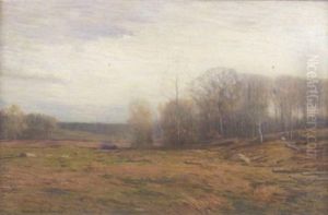 Autumn Pastoral Landscape by Benjamin Osro Eggleston