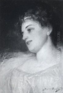 Portrait Of A Woman by Benjamin Osro Eggleston
