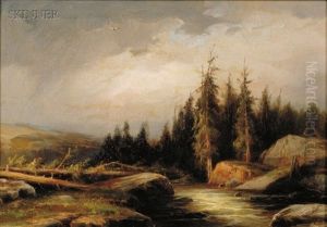 Landscape With Soaring Eagle