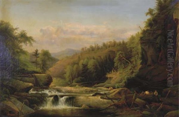 A River In A Hilly Landscape - view 1