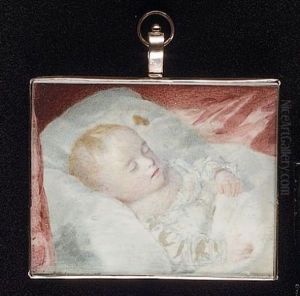 A Sleeping Child Wearing White Smock A Sleeping Child Wearing White Smock