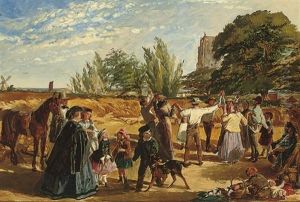 Harvest Scene In Norfolk (sketch)