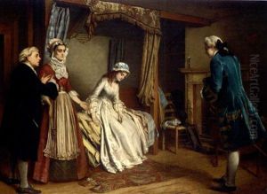 Mr. Belford Visits Clarissa by William Maw Egley
