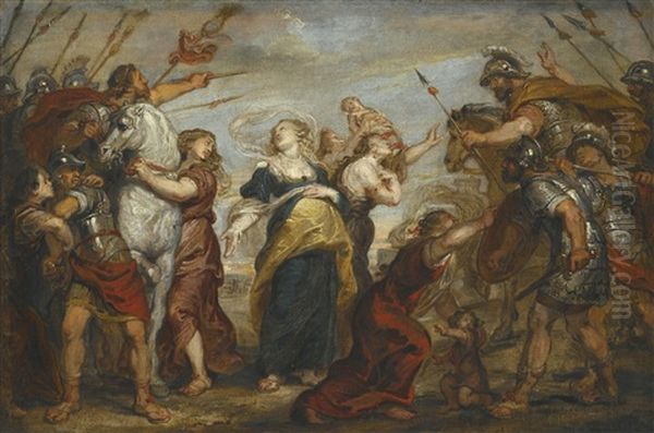 The Reconciliation Of The Romans And The Sabines - view 1