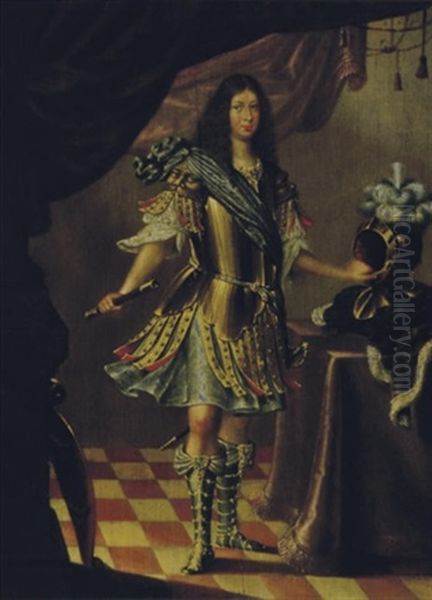 Portrait Of A Nobleman, Standing, Wearing Armor - view 1