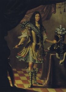 Portrait Of A Nobleman, Standing, Wearing Armor