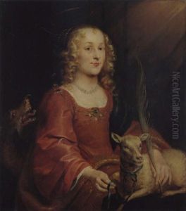 Die Hl. Agnes Mit Lamm Und Wolf