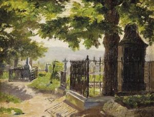 Friedhof Mit Baumen Friedhof Mit Baumen